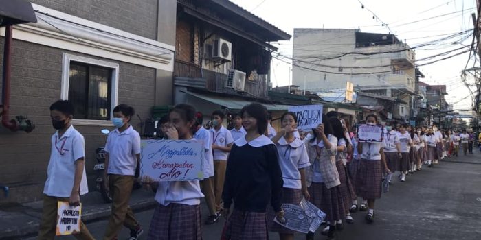 PZES Early registration kick-off parade. MAGPALISTA, KARAPATAN MO.