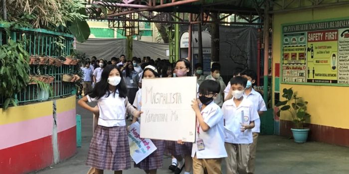 PZES Early registration kick-off parade. MAGPALISTA, KARAPATAN MO.